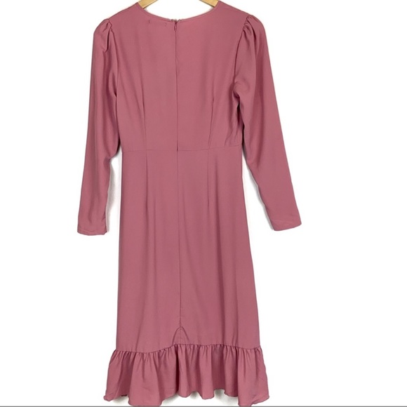 NWT Nasty Gal Get Rich Or Tie Tryin’ Wrap Dress - Picture 8 of 12